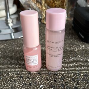 New Glow Recipe bundle Watermelon Glow Dew Drops and Pore Tight Toner